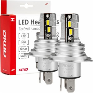 Amio LED Headlights H-mini Series H4/H19 AMiO-03331