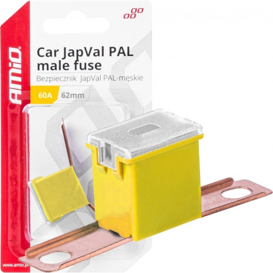 Amio Car JapVal PAL male fuses 62mm 60A AMIO-03430