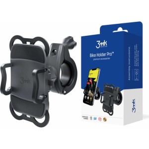 3MK Universal 3mk Bike Holder Pro bicycle holder for phone for scooter, motorbike, trolley Black