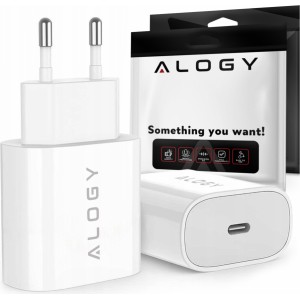 Alogy wall charger fast USB-C Type C PD 20W White