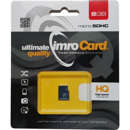 Imro memory card 8GB microSDHC cl. 4