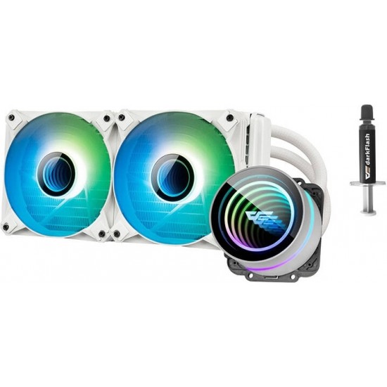 Darkflash PC Water Cooling Darkflash DX240 V2.6 ARGB 2x 120x120 (white)