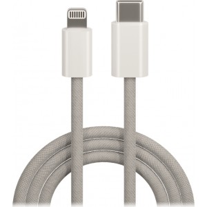 Maxlife MXUC-06 cable USB-C - Lightning 1,0 m 20W grey nylon