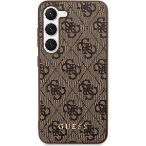 Guess case for Samsung Galaxy S24 Plus S926 GUHCS24MG4GFBR brown hardcase 4G Metal Gold Logo