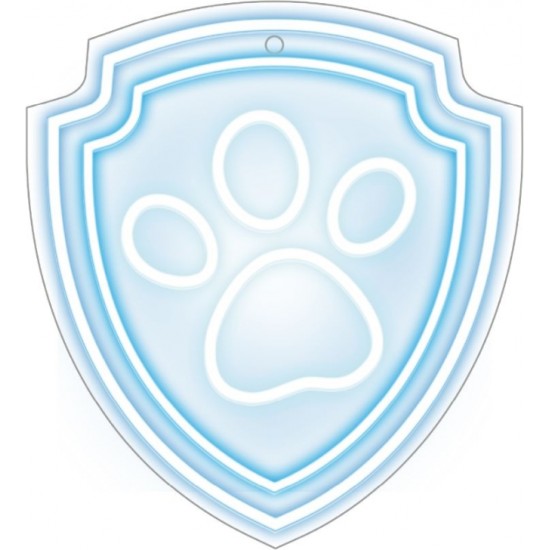 Hanging neon LED Paw Patrol on plexiglass - Paw OW-130246