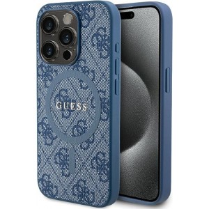 Cg Mobile Sas Guess case for iPhone 14 Pro Max 6,7" GUHMP14XG4GFRB blue HC MAGSAFE PU 4G RING CLASSIC LOGO