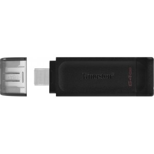 Kingston pendrive 64GB USB-C DT70 black