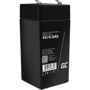 Green Cell Maintenance-free AGM VRLA Green Cell AGM37 4V 4Ah Battery (for alarm system, cash register, toy)