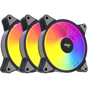 Aigo Computer Fan set 3in1 Aigo AR12 ARGB 120x120 (black)