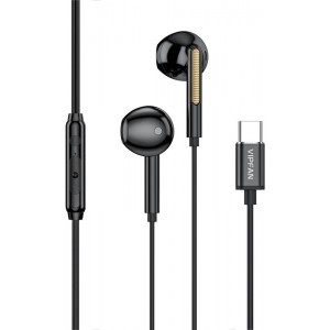 Vipfan Wired in-ear headphones VFAN M11, USB-C (black)