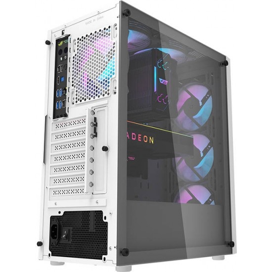 Darkflash DK351 computer case (white) + 4 RGB fans