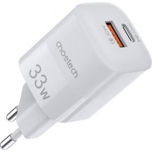 Choetech Wall Charger Choetech, 33W, PD5006 A+C dual port (white)