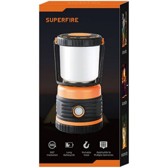 Superfire Camping lamp Superfire T39, 12W, 850lm