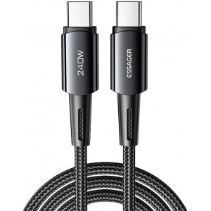 Essager USB-C to USB-C Cable 240W Essager 1m (gray)