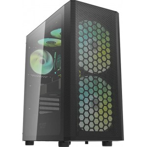 Darkflash DK360 computer case (black) + 3 ARGB fans