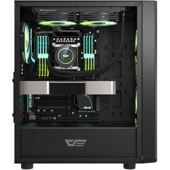 Darkflash DK360 computer case (black) + 3 ARGB fans