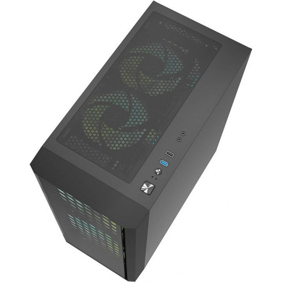 Darkflash DK360 computer case (black) + 3 ARGB fans