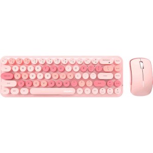 Mofii Wireless Keyboard+Mouse iBean Pro New 2.4G (Pink)