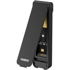 Fideco M.2 NVMe 10Gbps SSD enclosure FIDECO M210CP black (USB-C/USB 3.2)