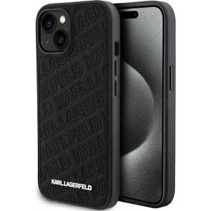 Cg Mobile Sas Karl Lagerfeld case for iPhone 15 6,1" KLHCP15SPQKPMK black HC QUILTED K PATTERN