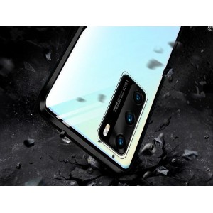 Dr. Fit Double-sided Dr.Fit magnetic glass case for Huawei P40 Black