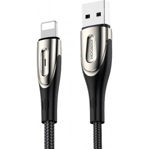 Joyroom Sharp Series S-M411 USB-A / Lightning 3A Cable 1.2m with Charging Indicator - Black