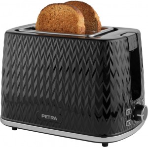 Petra PT3860BLKVDEEU10 Chevron 2 Slice toaster