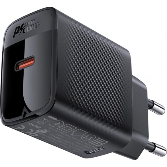 Acefast A82 Charger Network GaN USB-C PD 20W - Black