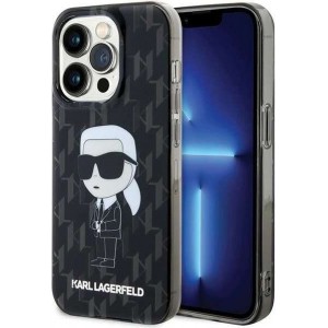 Karl Lagerfeld Original KARL LAGERFELD Hardcase KLHCP15LHNKMKLK Case for iPhone 15 PRO (Ikonik Monogram / black)