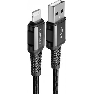 Acefast cable MFI USB - Lightning 1.2m, 2.4A black (C1-02 black)