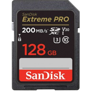 Sandisk EXTREME PRO SDXC 128GB 200/90MB/s UHS-I U3 Memory Card (SDSDXXD-128G-GN4IN)