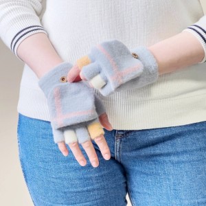 Hurtel Women's/children's winter phone gloves - gray