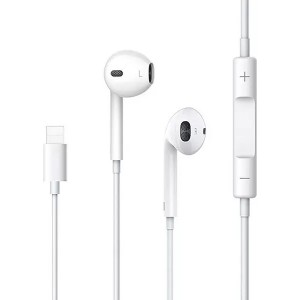 Usams Stereo headphones EP-24 lightning iPhone 7/8/X/XS/XS Max/XR white/white HSEP2401