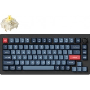 Keychron V1 Max QMK/VIA Knob Version Banana Switch Wireless Mechanical Keyboard (black)