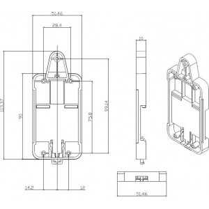 Sonoff DIN Rail mounting bracket Sonoff DR