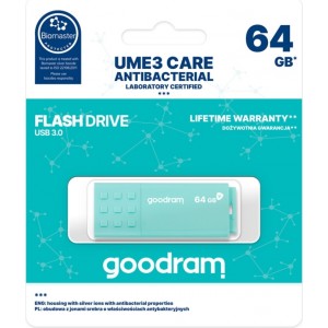 Goodram pendrive 64GB USB 3.0 UME3 Care light green