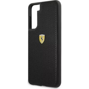 Ferrari Etui na telefon Ferrari Hardcase do Samsung Galaxy S21 Plus czarny/black hardcase On Track Perforated