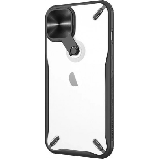 Nillkin Cyclops Case durable case with camera cover and foldable stand for iPhone 13 black