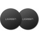 Ugreen LP123 30836 round metal plates for magnetic phone holders - black (2 pcs.)