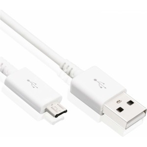 Samsung Original Samsung micro USB cable USB-A 2.0 ECB-DU4EWE 1.5m bulk white cable