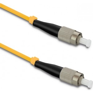 Qoltec Patchcord fiber optic FC/UPC - FC/UPC | Singlemode | 9/125 | G652D | Simplex | 1m