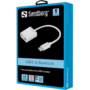 Sandberg 136-26 USB-C To Sound Link