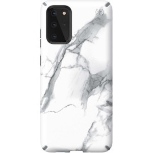 Speck Presidio Inked case for Samsung Galaxy S20 Plus Marble Matte Grey