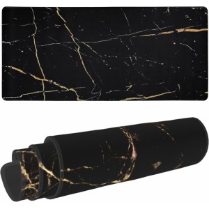 Alogy Desk pad for mouse keyboard Anti-slip gaming protective mat XXL 90x40 Alogy Marble black