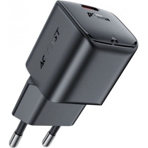 Acefast A73 Mini PD 20W GaN USB-C wall charger - black