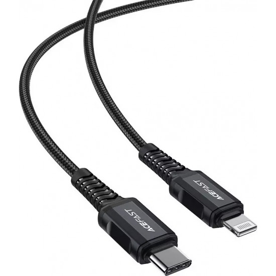 Acefast kabel MFI USB Typ C - Lightning 1,8m, 30W, 3A czarny (C4-01 C Black)