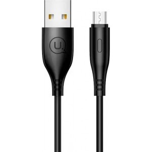 4Kom.pl USAMS Kabel U18 microUSB 2A Fast Charge 1m czarny/black SJ268USB01 (US-SJ268)