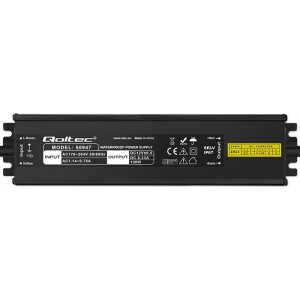 Qoltec LED Driver IP67 100W | 12V | 8.3A | Waterproof | Black