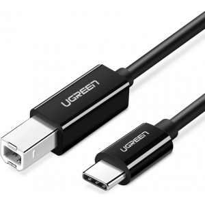 Ugreen US241 USB-C 2.0 - USB-B cable 1 m - black