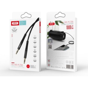 XO cable audio NB-R175A jack 3,5mm - jack 3,5mm 1,0 m black